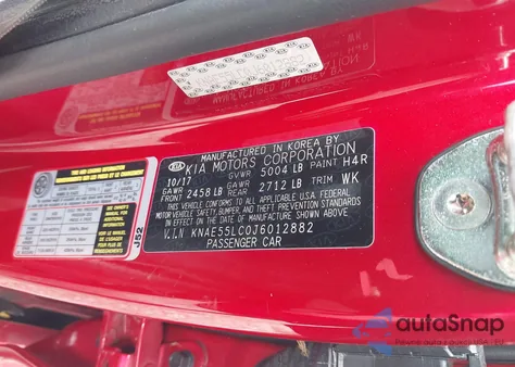 2018 Kia Stinger Gt2 from USA, damaged, VIN KNAE55LC0J6012882